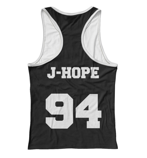 Женская майка-борцовка с изображением J-Hope 94 цвета Белый