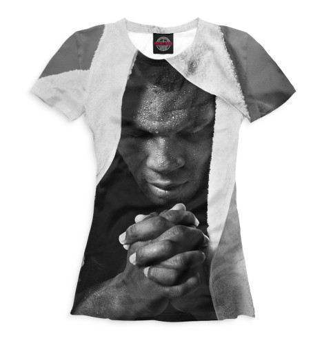 

Футболки Print Bar, Белый, Майк Тайсон