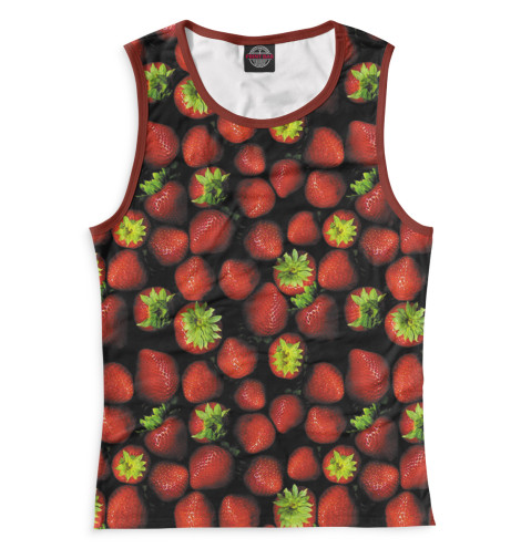 

Майки Print Bar, Белый, Клубника