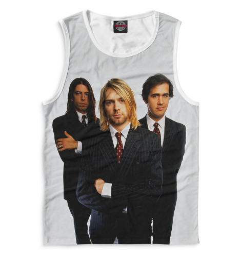 

Майки Print Bar, Белый, Nirvana