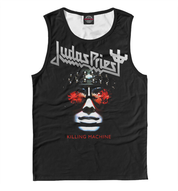 Майка для мальчика с притом Judas Priest цвета Белый Майка для мальчика с изображением Judas Priest цвета Белый
