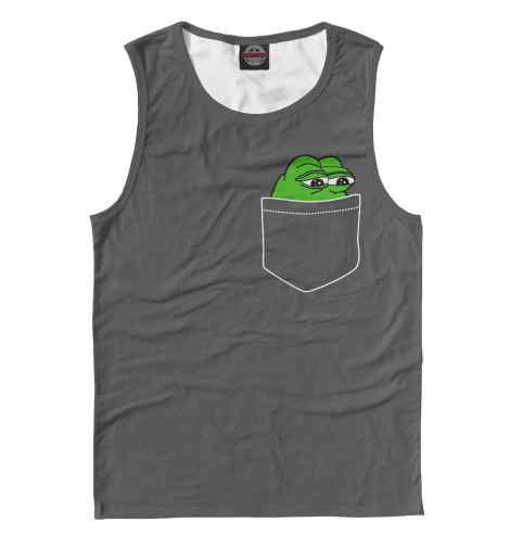 

Майки Print Bar, Белый, Пепе в кармане