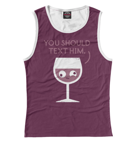 

Майки Print Bar, Белый, Text him...
