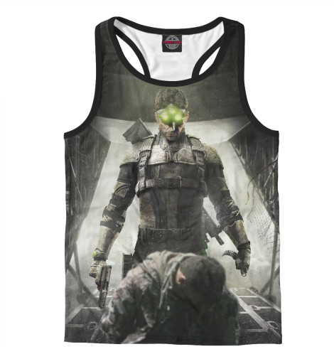 

Майки борцовки Print Bar, Белый, Splinter Cell: Blacklist — Сэм Фишер