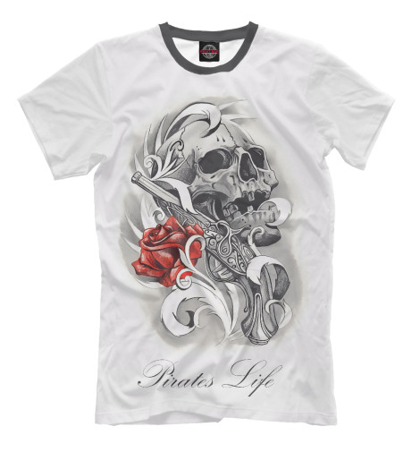 

Футболки Print Bar, Молочно-белый, Pirates Life