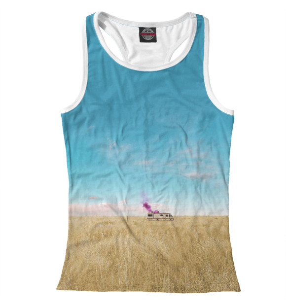 Женская майка-борцовка с изображением Breaking bad цвета Белый