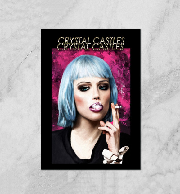 Плакат с изображением Crystal Castles цвета Белый