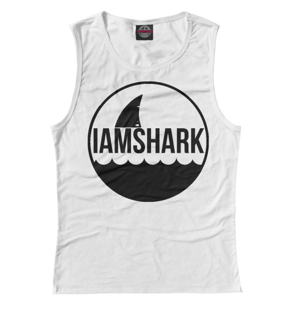 Майка для девочки с изображением Shark цвета Белый