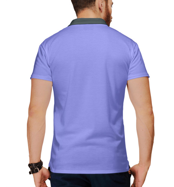 Мужское поло с изображением Ultrasaur цвета Белый