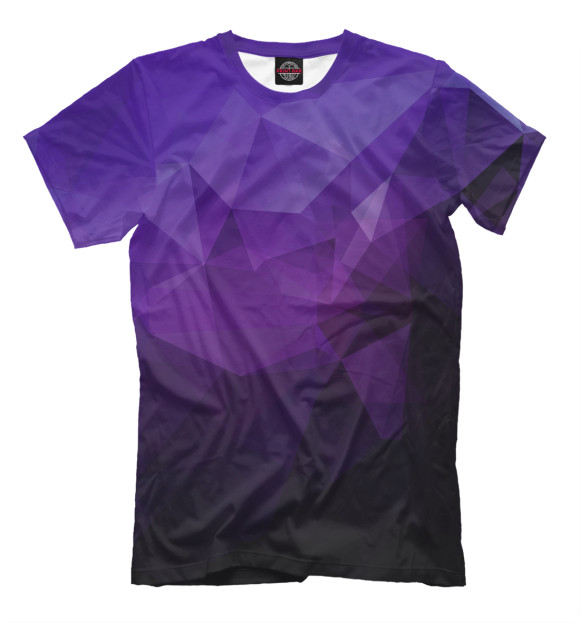 Мужская футболка с изображением Polygon цвета Фиолетовый