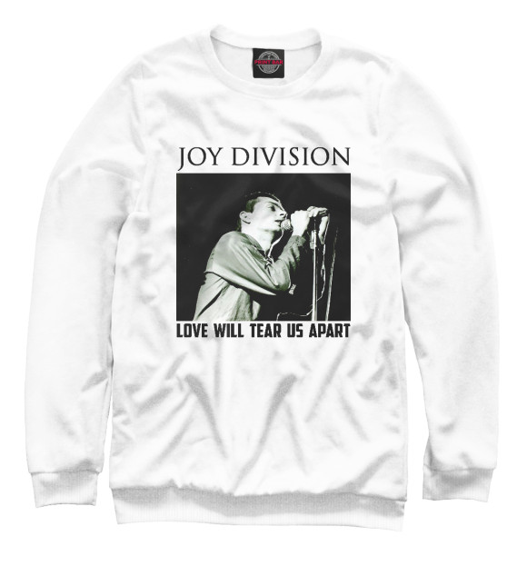 Женский свитшот с изображением Joy Division цвета Белый