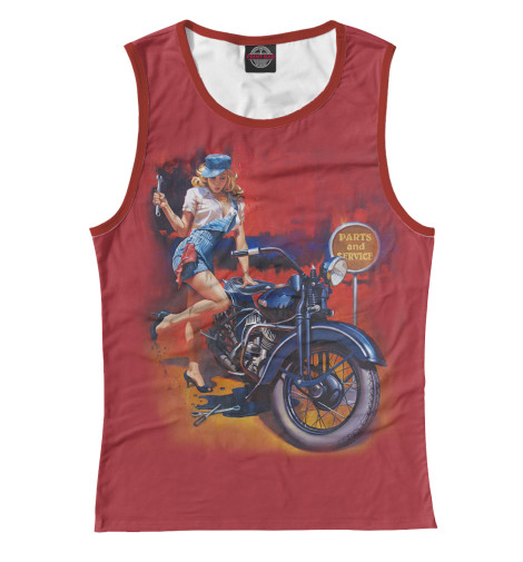 

Майки Print Bar, Белый, Мото-Механник