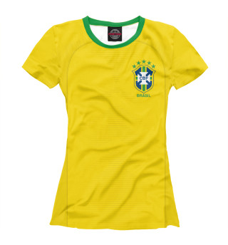 Футболка для девочек Форма Сборной Бразилии 2018
