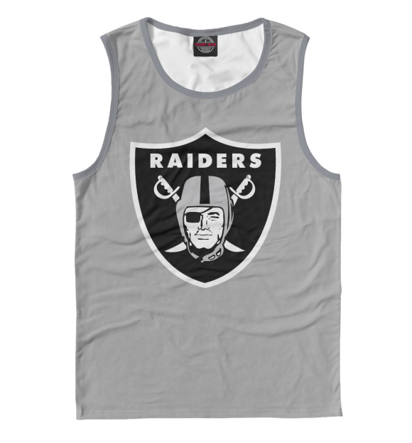 Майка для мальчика с изображением Oakland Raiders цвета Белый