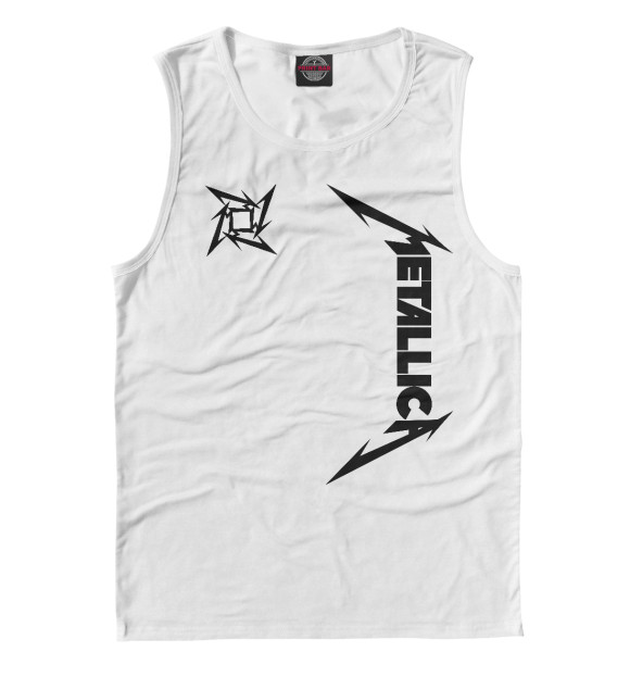 Майка для мальчика с изображением Metallica цвета Белый