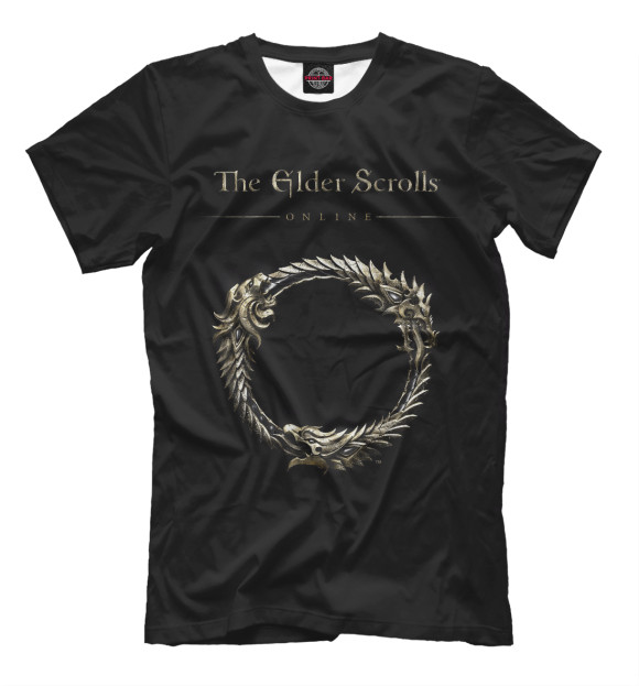 Мужская футболка с изображением The Elder Scrolls цвета Черный