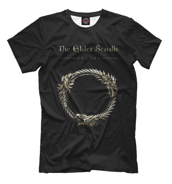 Футболка для мальчиков с изображением The Elder Scrolls цвета Черный