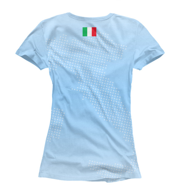 Женская футболка с изображением Италия цвета Белый