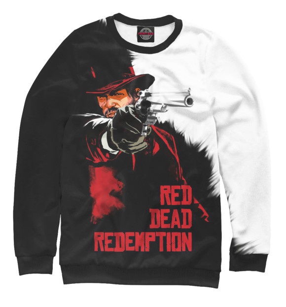 Свитшот для мальчиков с изображением Red Dead Redemption цвета Белый