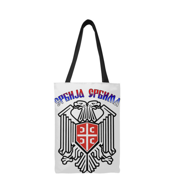 Сумка-шоппер с изображением Сербия цвета 