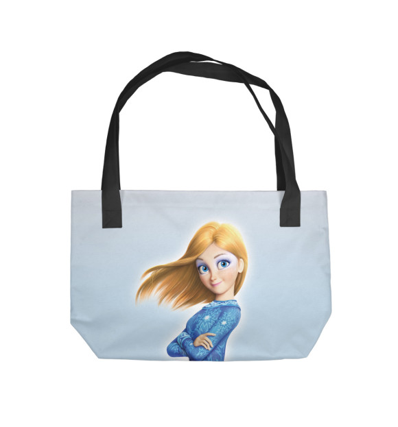 Пляжная сумка с изображением Снежная королева цвета 