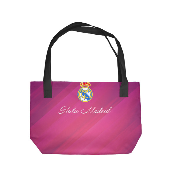Пляжная сумка с изображением Hala Madrid цвета 