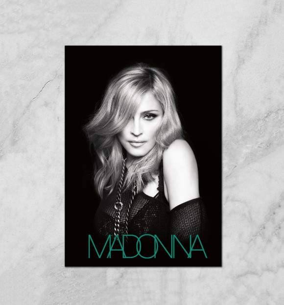 Плакат с изображением Madonna цвета Белый