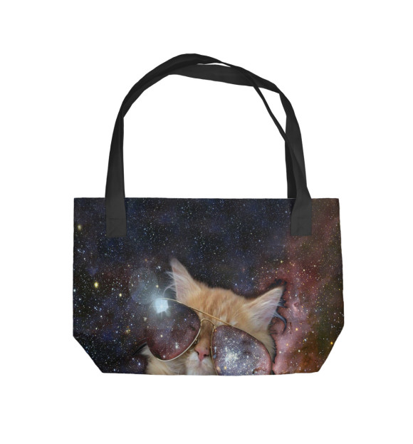 Пляжная сумка с изображением Космокот цвета 