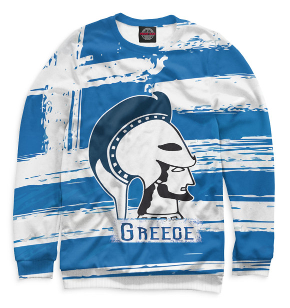 Свитшот для мальчиков с изображением Греция цвета Белый