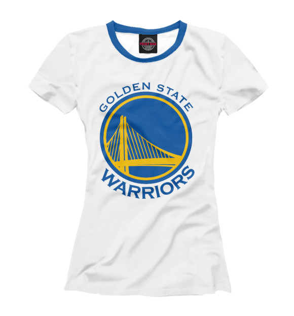 Женская футболка с изображением Golden State Warriors цвета Белый