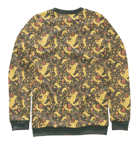 

Свитшоты Print Bar, Белый, Хохлома с кошками