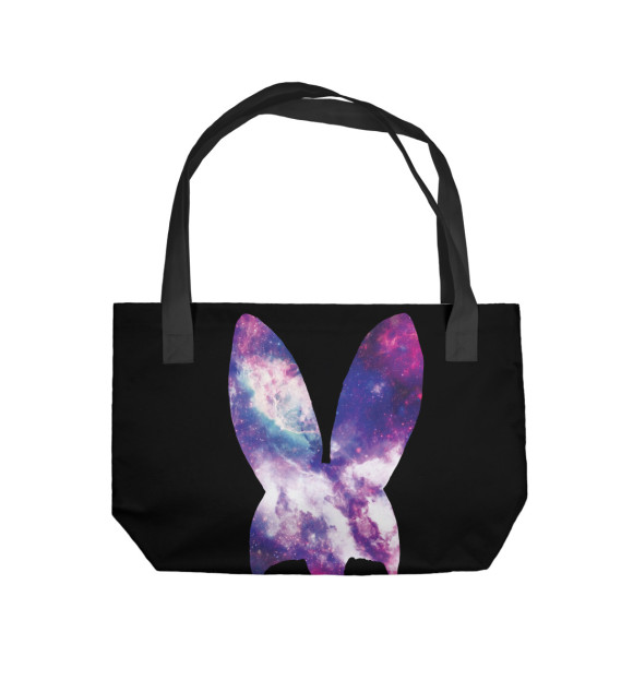 Пляжная сумка с изображением Кролик цвета 