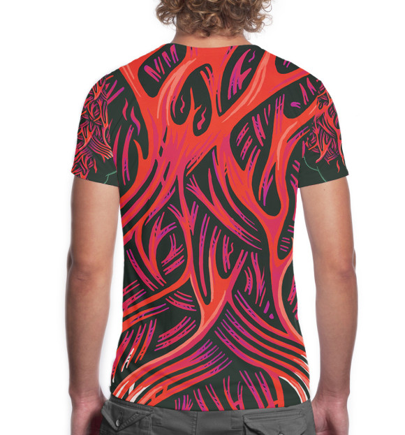 Мужская футболка с изображением Live Free - Ride Hardcore цвета Белый