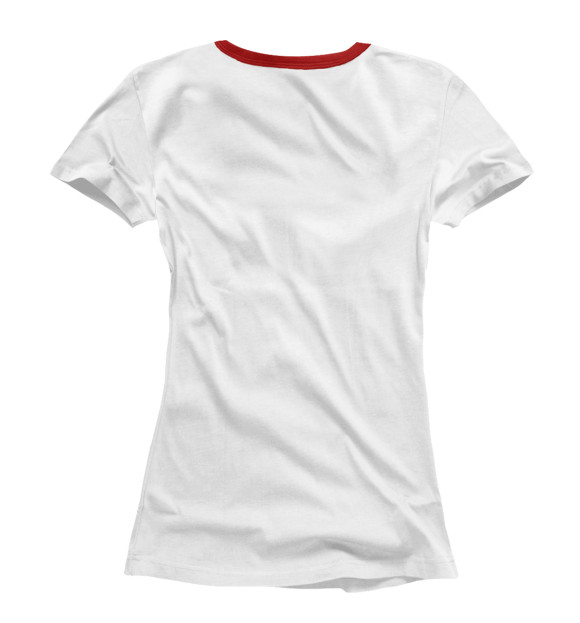 Женская футболка с изображением Винчи и морковка цвета Белый