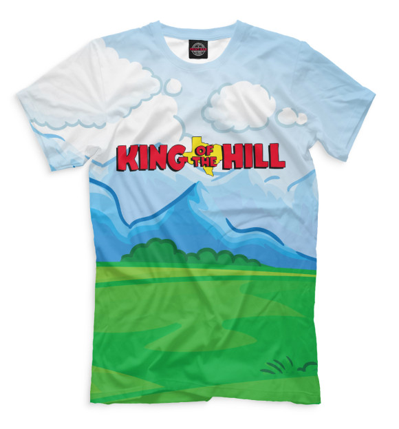 Мужская футболка с изображением King of the Hill цвета Молочно-белый