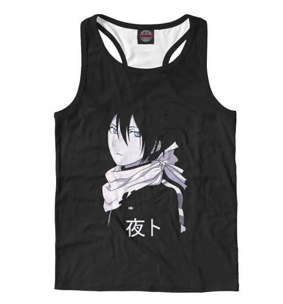 Мужская майка-борцовка с изображением Ято цвета Белый