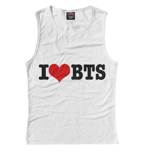 

Майки Print Bar, Белый, Я люблю BTS