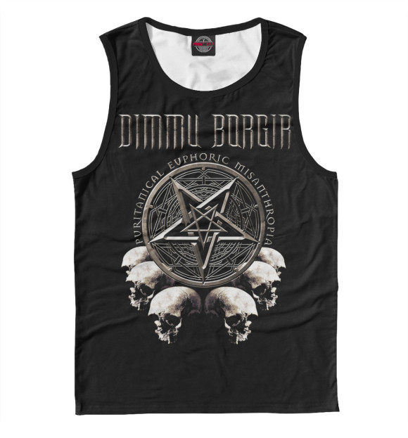 Майка для мальчика с притом Dimmu Borgir цвета Белый Майка для мальчика с изображением Dimmu Borgir цвета Белый