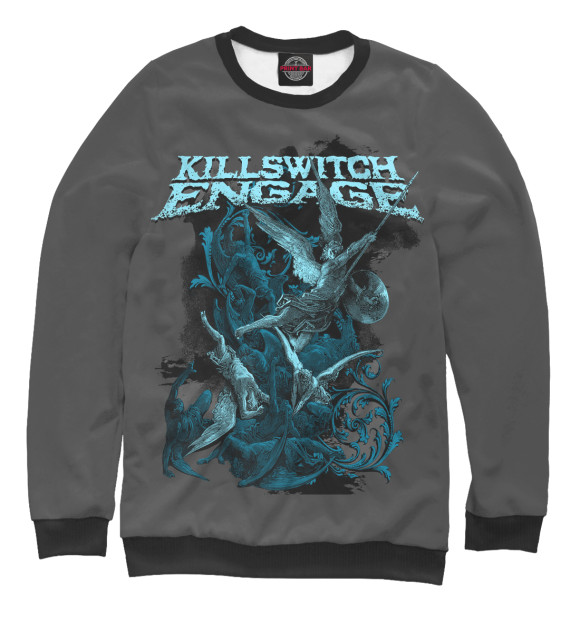 Свитшот для девочек с изображением Killswitch Engage цвета Белый