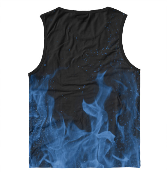 Майка для мальчика с изображением SAAB blue fire цвета Белый