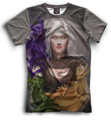 

Футболки Print Bar, Черный, Дейнерис Таргариен