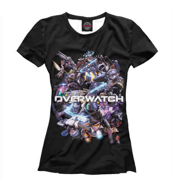 Женская футболка с изображением Overwatch цвета Белый