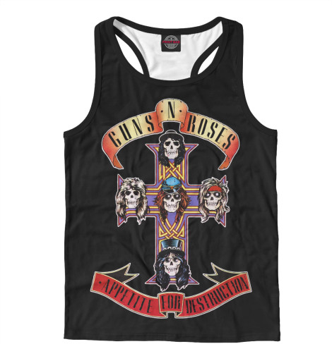 

Майки борцовки Print Bar, Белый, Guns N' Roses