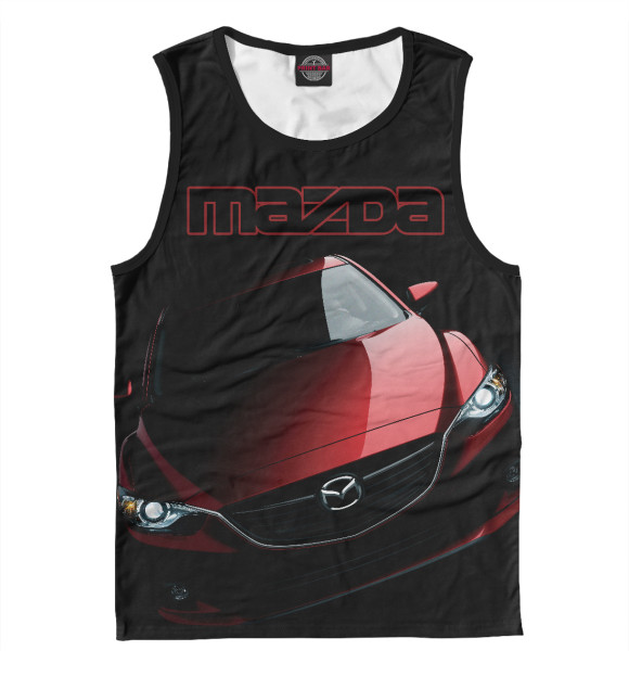 Майка для мальчика с изображением MAZDA цвета Белый