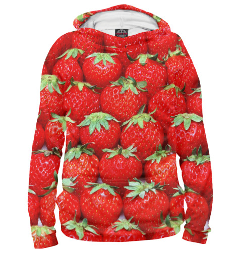 

Худи Print Bar, Белый, Ягоды