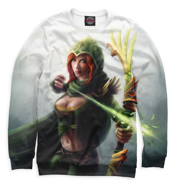 Мужской свитшот с изображением Windranger цвета Белый