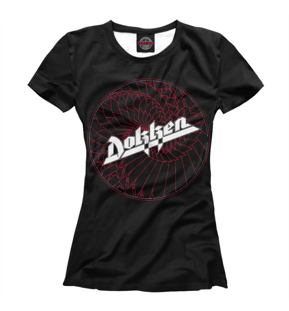 Футболка для девочек с изображением Dokken: Breaking The Chains цвета Белый