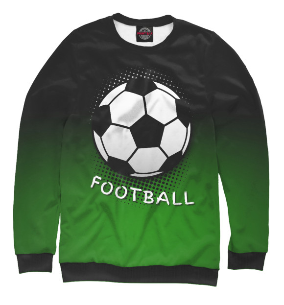 Свитшот для мальчиков с изображением Football цвета Белый