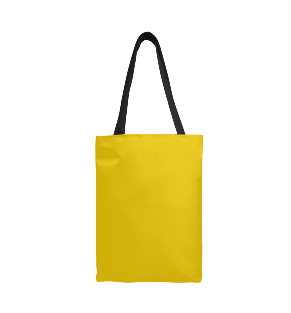 Сумка-шоппер с изображением Думай как протон, будь всегда позитивным цвета 