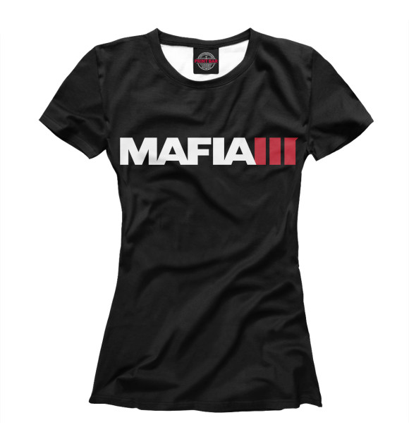Футболка для девочек с изображением Mafia III цвета Белый